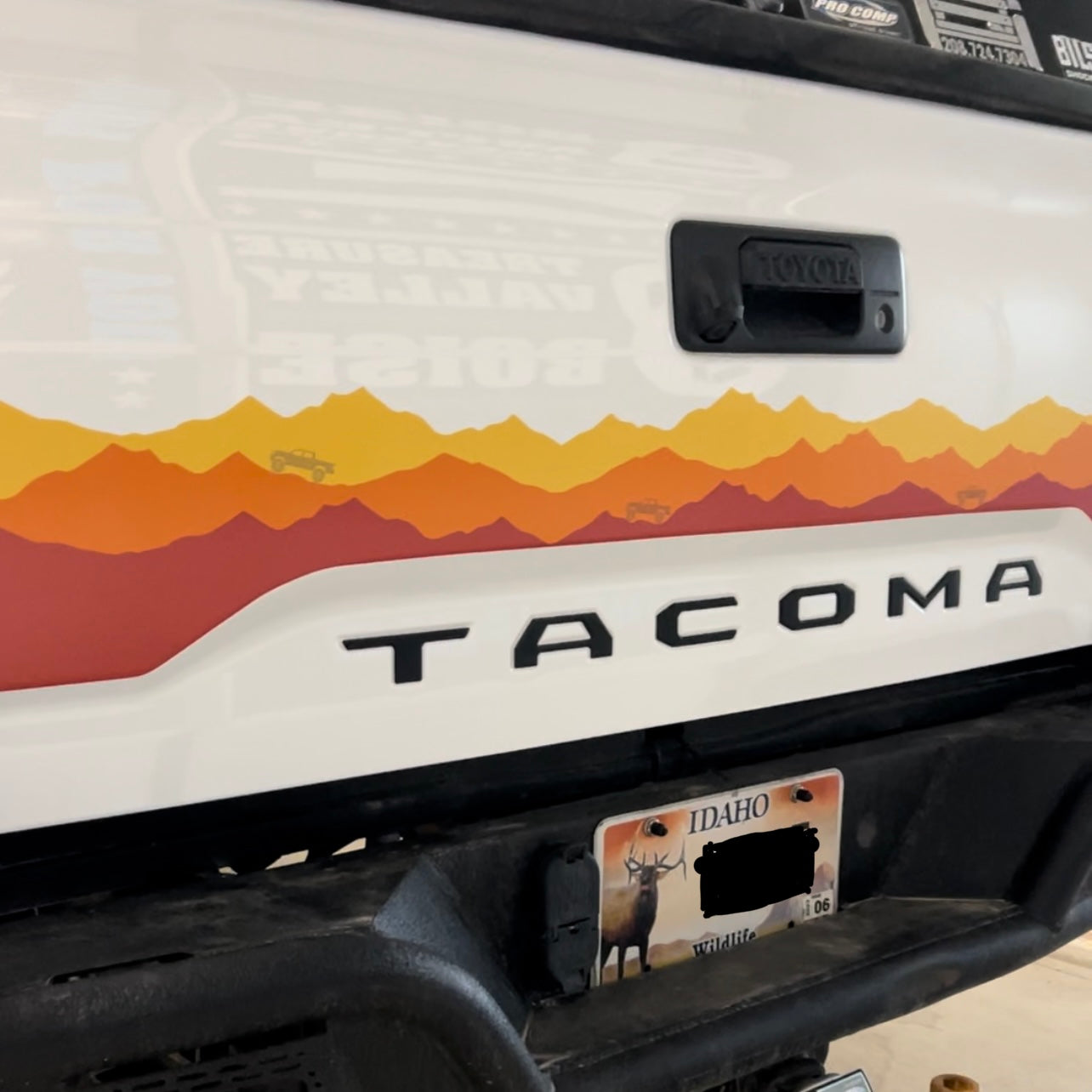Sunset Mountain Decal