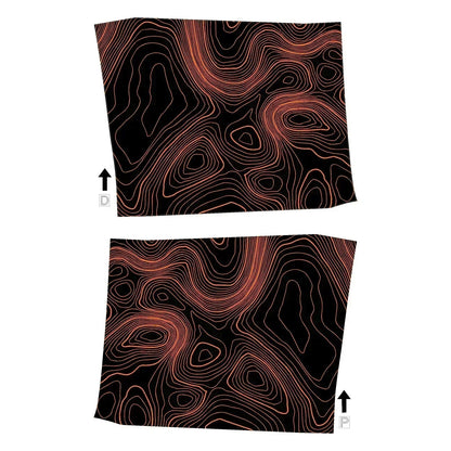 Topographic Inner Door Cup Overlays - 2024+ Tacoma / 2025+ 4Runner