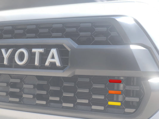 TRI-Color Grille Accent Overlays Fits 2016-2023 Toyota Tacoma TRD Pro Grille