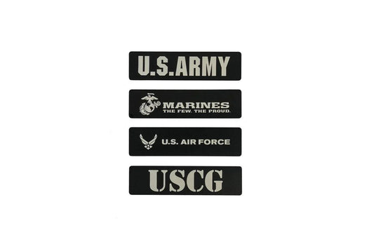 US Military Logo Emblem for Weathertech All Weather Floor Mats (Metal Etched) - Universal