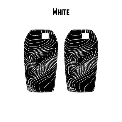 Topographic Key Fob Overlays - 2024+ Tacoma / 2025+ 4Runner